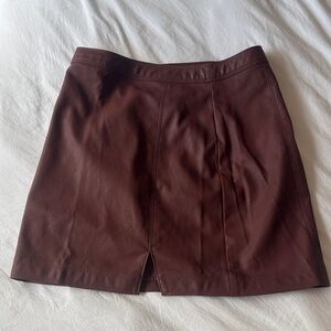 Abercrombie & Fitch Faux Leather Mini Skirt
